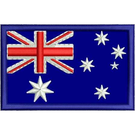 Patch Bandeira da Australia - 8x5 cm