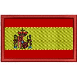 Patch Bandeira da Espanha- 8x5 cm