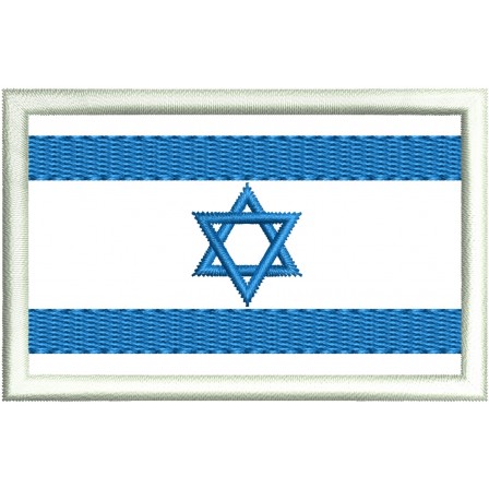 Patch Bandeira de Israel  - 8x5 cm