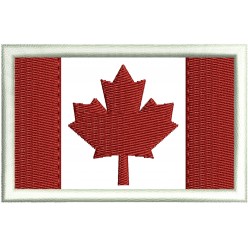 Patch Bandeira do Canadá - 8x5 cm