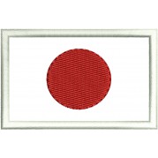 Patch Bandeira do Japão  - 8x5 cm
