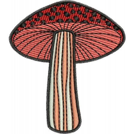 Patch "Cogumelo" 6,5 x 7,5 CM- Termocolante