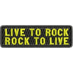Patch Live Rock 5 x 1,5 Cm