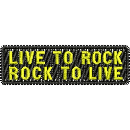 Patch Live Rock 5 x 1,5 Cm