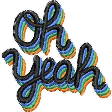 Patch Oh yeah 5 x 5 Cm