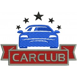 Patch "Carclub" 10,5 X 7,5 Cm