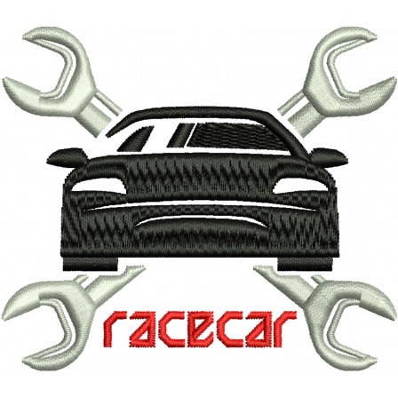 Patch "Racecar" 8,5 X 7,5 Cm
