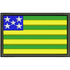 Patch Bandeira Goiás 8 X 5 Cm