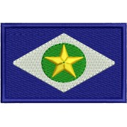 Patch Bandeira Mato Grosso 8 X 5 Cm