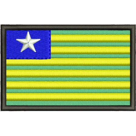 Patch Bandeira Piauí 8 X 5 Cm