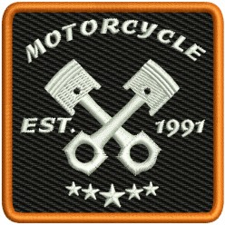 Patch Motorcycle 7,3 X 7,3 Cm
