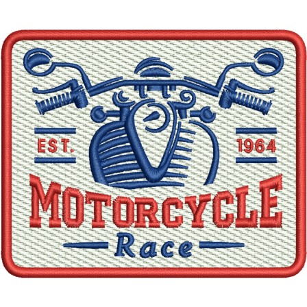 Patch Motorcycle Race 10 X 8 Cm
